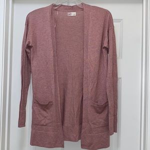 SO rose lightweight long cardigan size XXS